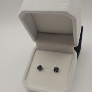 Sophisticated Dark Stud Earrings